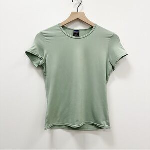 Patagonia Sage Green Capilene Mid-weight T-Shirt - Medium